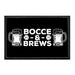 Bocce & Brews - Removable Patch - Pull Patch - Removable Patches For Authentic Flexfit and Snapback Hats