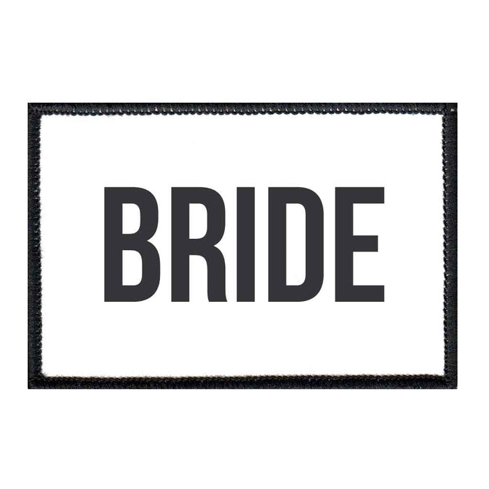 Bride - Patch - Pull Patch - Removable Patches For Authentic Flexfit and Snapback Hats