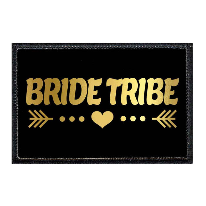 Bride Tribe - Arrows - Black And Gold - Patch - Pull Patch - Removable Patches For Authentic Flexfit and Snapback Hats