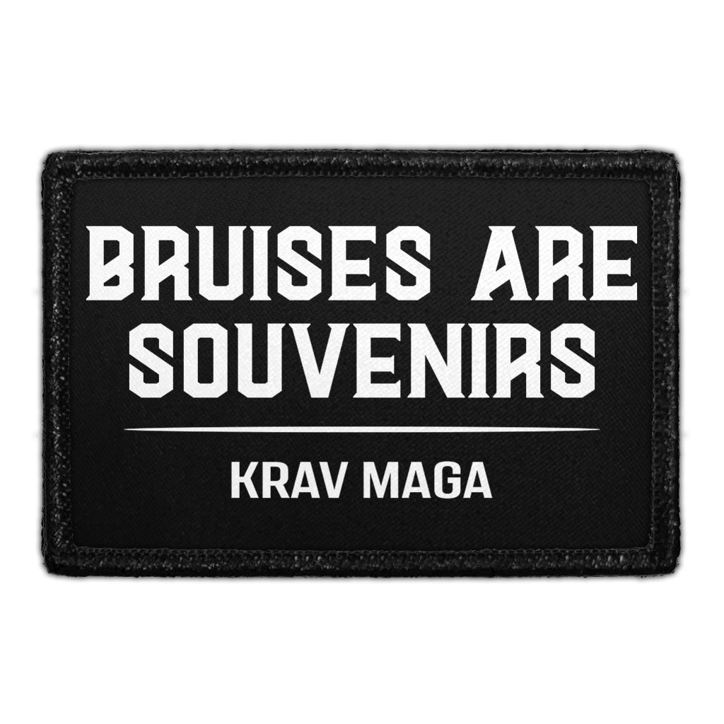 Bruises Are Souvenirs - Krav Maga - Removable Patch - Pull Patch - Removable Patches For Authentic Flexfit and Snapback Hats