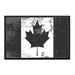 Canada Flag - Black and White - Distressed - Removable Patch - Pull Patch - Removable Patches For Authentic Flexfit and Snapback Hats