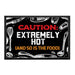 Caution - Extremely Hot (And So Is The Food) - Removable Patch - Pull Patch - Removable Patches That Stick To Your Gear