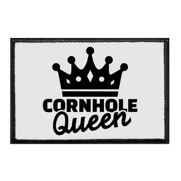 Cornhole Queen - Removable Patch - Pull Patch - Removable Patches For Authentic Flexfit and Snapback Hats