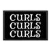 Curls Curls Curls - Removable Patch - Pull Patch - Removable Patches That Stick To Your Gear