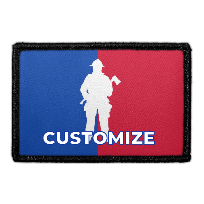 Custom Fireman League - Removable Patch - Pull Patch - Removable Patches That Stick To Your Gear