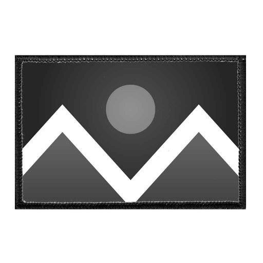 Denver City Flag - Black and White - Removable Patch - Pull Patch - Removable Patches For Authentic Flexfit and Snapback Hats