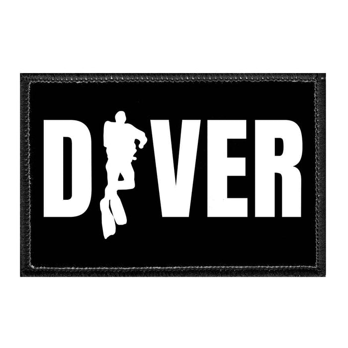 Diver - Removable Patch - Pull Patch - Removable Patches That Stick To Your Gear