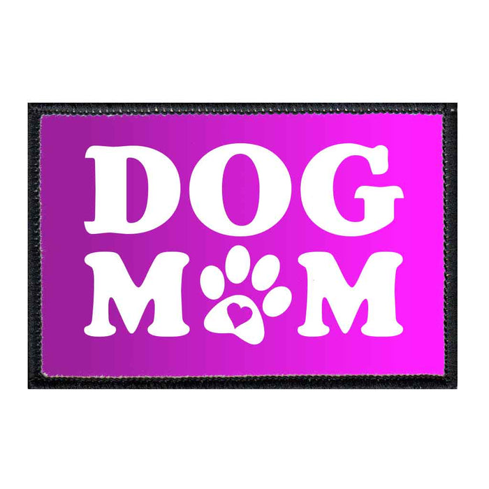 Dog Mom - Ombre - Removable Patch - Pull Patch - Removable Patches For Authentic Flexfit and Snapback Hats