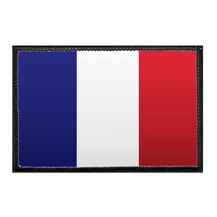 France Flag - Color - Removable Patch - Pull Patch - Removable Patches For Authentic Flexfit and Snapback Hats