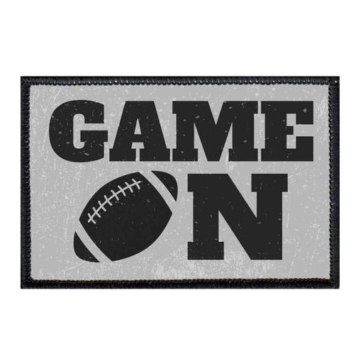 Game On - Football - Patch - Pull Patch - Removable Patches For Authentic Flexfit and Snapback Hats