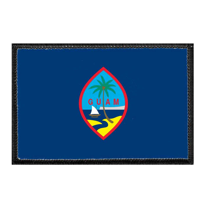 Guam Flag - Color - Removable Patch - Pull Patch - Removable Patches For Authentic Flexfit and Snapback Hats