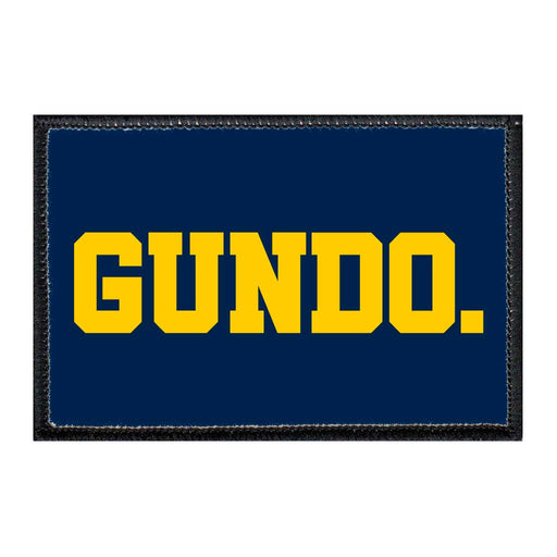 GUNDO. - Removable Patch - Pull Patch - Removable Patches For Authentic Flexfit and Snapback Hats