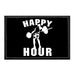 Happy Hour - Removable Patch - Pull Patch - Removable Patches For Authentic Flexfit and Snapback Hats