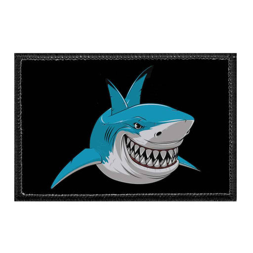 Happy Shark - Removable Patch - Pull Patch - Removable Patches For Authentic Flexfit and Snapback Hats