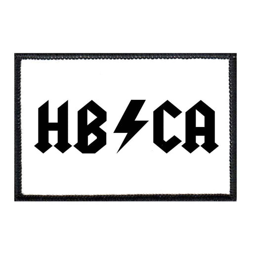 HB / CA - White - Removable Patch - Pull Patch - Removable Patches For Authentic Flexfit and Snapback Hats