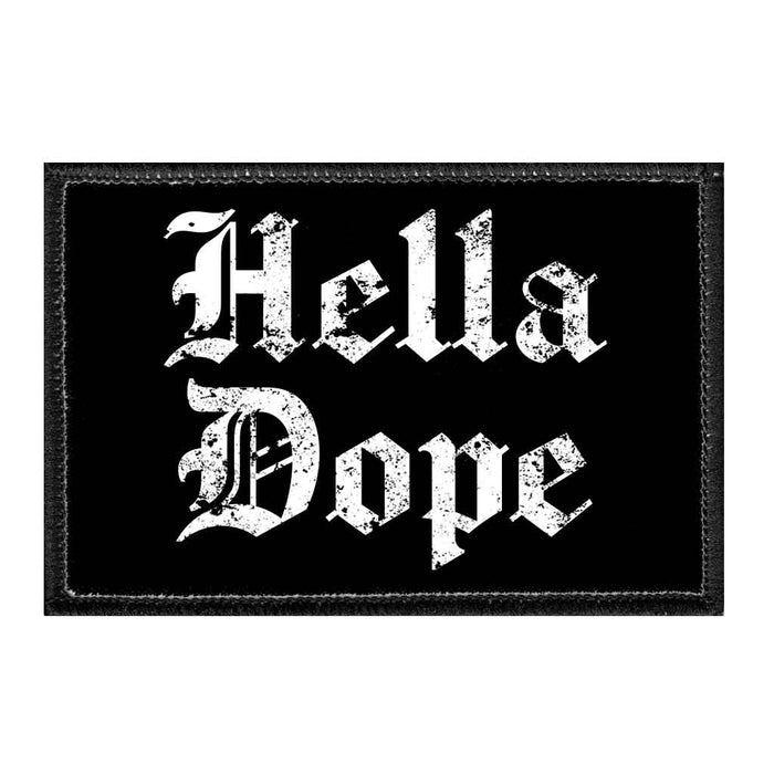 Hella Dope - Removable Patch - Pull Patch - Removable Patches For Authentic Flexfit and Snapback Hats