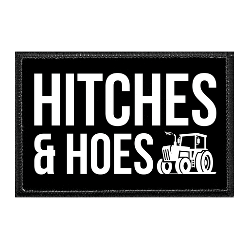 Hitches & Hoes - Removable Patch - Pull Patch - Removable Patches For Authentic Flexfit and Snapback Hats