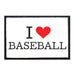 I Love Baseball - Patch - Pull Patch - Removable Patches For Authentic Flexfit and Snapback Hats