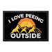 I Love Peeing Outside - Mountains - Removable Patch - Pull Patch - Removable Patches That Stick To Your Gear