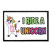 I Ride A Unicorn - Patch - Pull Patch - Removable Patches For Authentic Flexfit and Snapback Hats