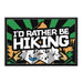 I'd Rather Be Hiking - Removable Patch - Pull Patch - Removable Patches That Stick To Your Gear