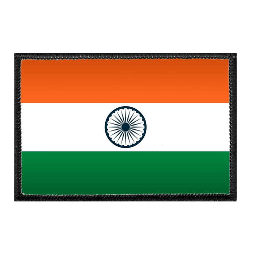 India Flag - Color - Removable Patch - Pull Patch - Removable Patches For Authentic Flexfit and Snapback Hats