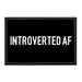 Introverted AF - Removable Patch - Pull Patch - Removable Patches For Authentic Flexfit and Snapback Hats