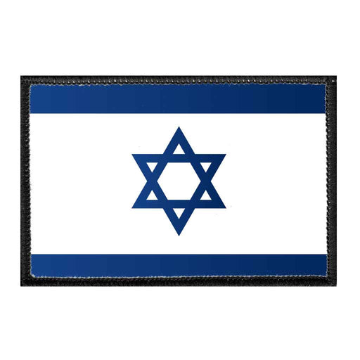 Israel Flag - Color - Removable Patch - Pull Patch - Removable Patches For Authentic Flexfit and Snapback Hats