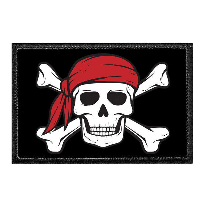 Jolly Roger - Bandana - Removable Patch - Pull Patch - Removable Patches For Authentic Flexfit and Snapback Hats