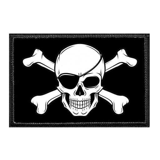 Jolly Roger - Eye Patch - Removable Patch - Pull Patch - Removable Patches For Authentic Flexfit and Snapback Hats