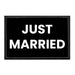 Just Married - Removable Patch - Pull Patch - Removable Patches For Authentic Flexfit and Snapback Hats