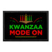 Kwanzaa Mode On - Removable Patch - Pull Patch - Removable Patches That Stick To Your Gear