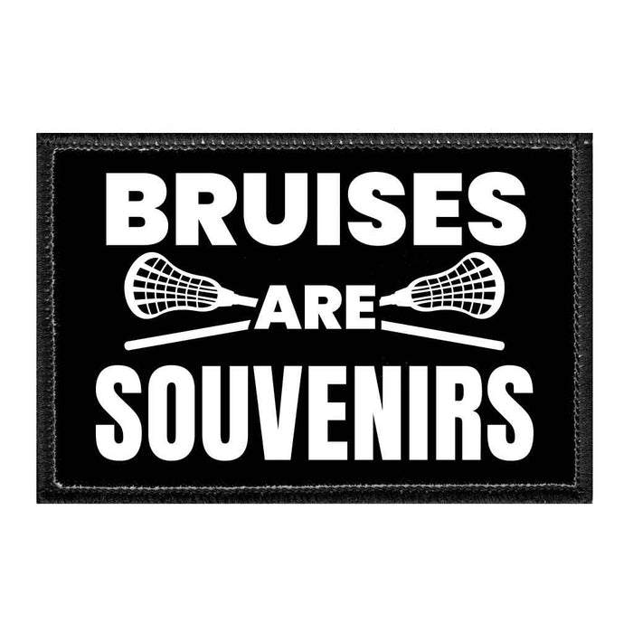 Lacrosse - Bruises Are Souvenirs - Removable Patch - Pull Patch - Removable Patches That Stick To Your Gear