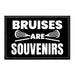 Lacrosse - Bruises Are Souvenirs - Removable Patch - Pull Patch - Removable Patches That Stick To Your Gear