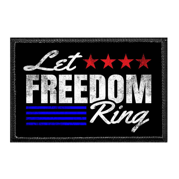 Let Freedom Ring - Removable Patch - Pull Patch - Removable Patches For Authentic Flexfit and Snapback Hats