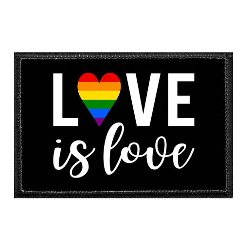 Love Is Love - Removable Patch - Pull Patch - Removable Patches For Authentic Flexfit and Snapback Hats