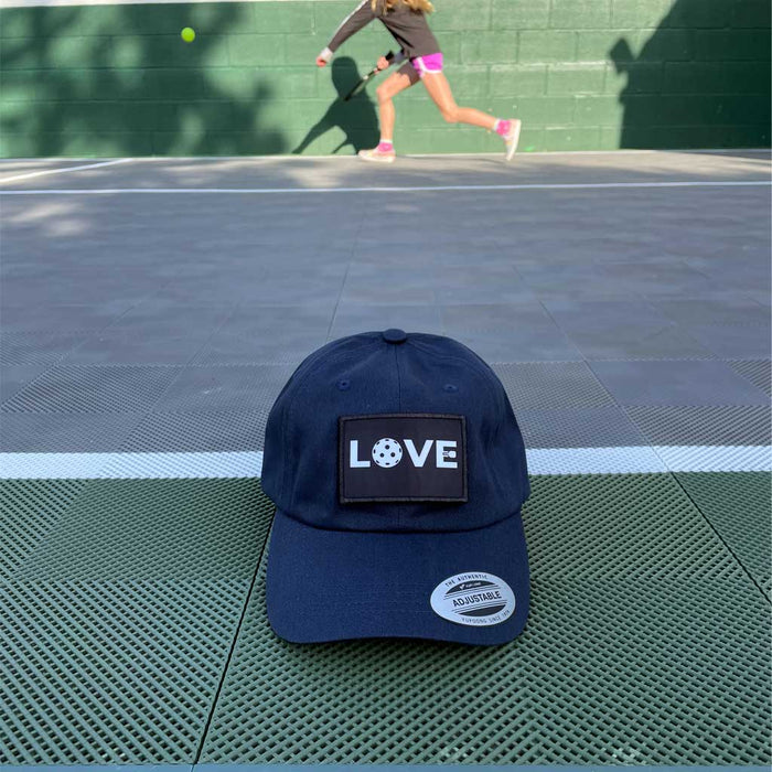 Love - Pickleball - Removable Patch - Pull Patch - Removable Patches For Authentic Flexfit and Snapback Hats