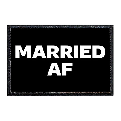 Married AF - Removable Patch - Pull Patch - Removable Patches For Authentic Flexfit and Snapback Hats