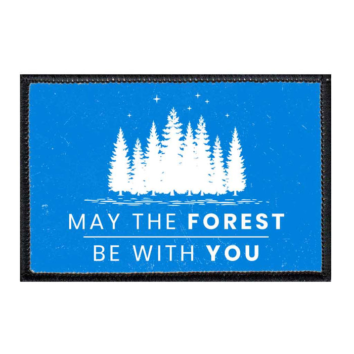 May The Forest Be With You - Blue - Removable Patch - Pull Patch - Removable Patches For Authentic Flexfit and Snapback Hats