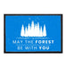 May The Forest Be With You - Blue - Removable Patch - Pull Patch - Removable Patches For Authentic Flexfit and Snapback Hats