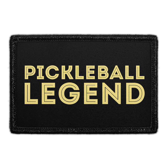 Pickleball Legend - Removable Patch - Pull Patch - Removable Patches For Authentic Flexfit and Snapback Hats
