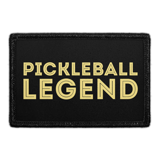 Pickleball Legend - Removable Patch - Pull Patch - Removable Patches For Authentic Flexfit and Snapback Hats