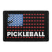 Pickleball - US Flag - Removable Patch - Pull Patch - Removable Patches For Authentic Flexfit and Snapback Hats
