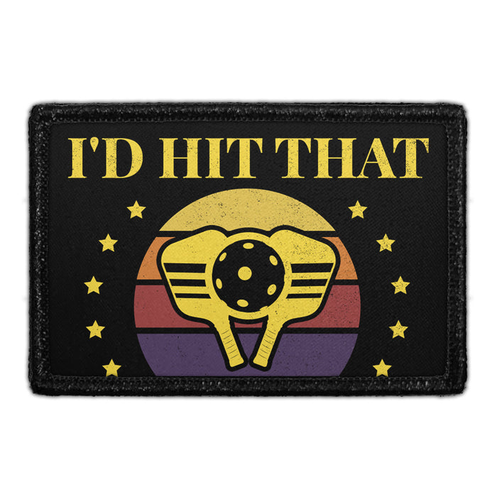 I'd Hit That - Pickleball - Removable Patch - Pull Patch - Removable Patches For Authentic Flexfit and Snapback Hats