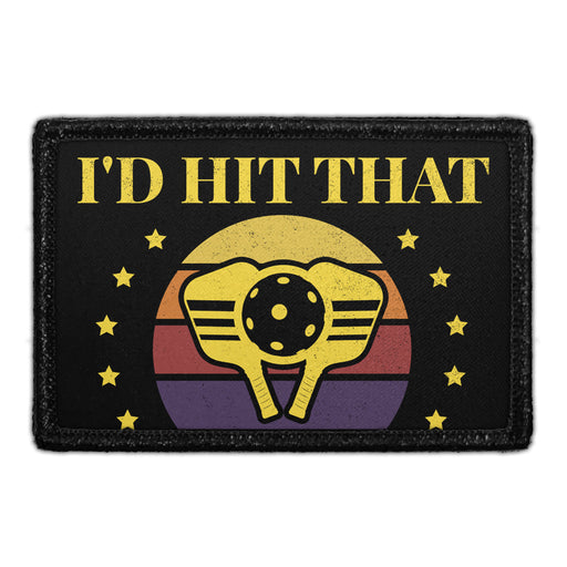 I'd Hit That - Pickleball - Removable Patch - Pull Patch - Removable Patches For Authentic Flexfit and Snapback Hats
