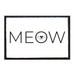 Meow - Patch - Pull Patch - Removable Patches For Authentic Flexfit and Snapback Hats