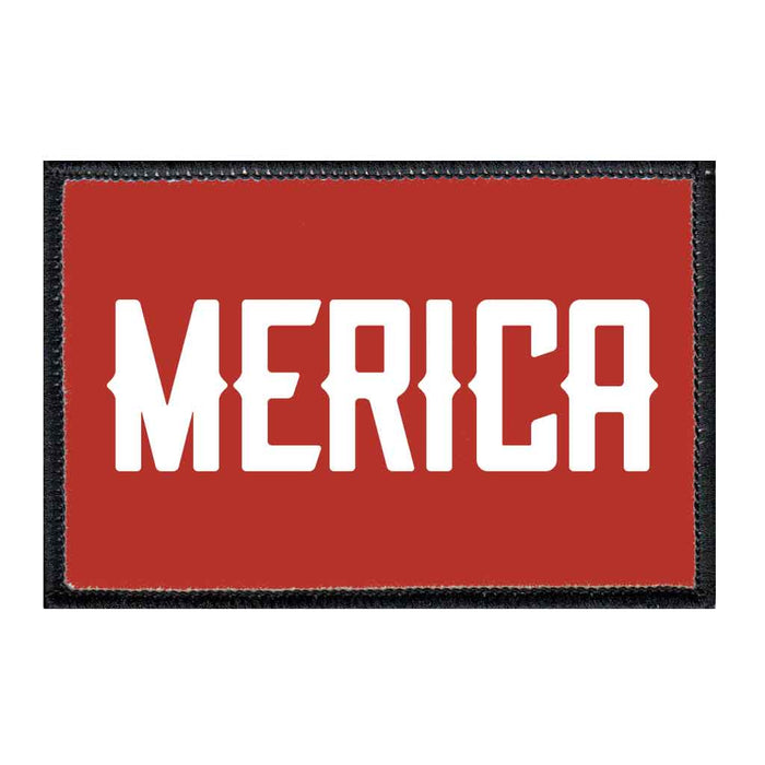 Merica - Patch - Pull Patch - Removable Patches For Authentic Flexfit and Snapback Hats