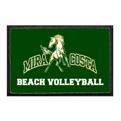 Mira Costa Sports - Beach Volleyball - Removable Patch - Pull Patch - Removable Patches That Stick To Your Gear