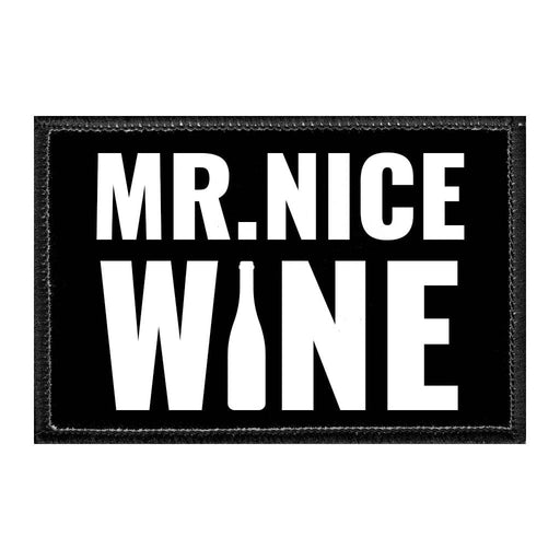 Mr. Nice Wine - Removable Patch - Pull Patch - Removable Patches That Stick To Your Gear