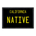 Native - California License Plate - Removable Patch - Pull Patch - Removable Patches For Authentic Flexfit and Snapback Hats